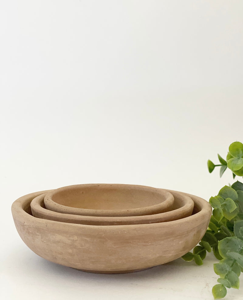 S/3 Terracotta Bowls