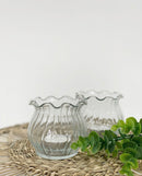 S/2 Ruffle Candle Holders