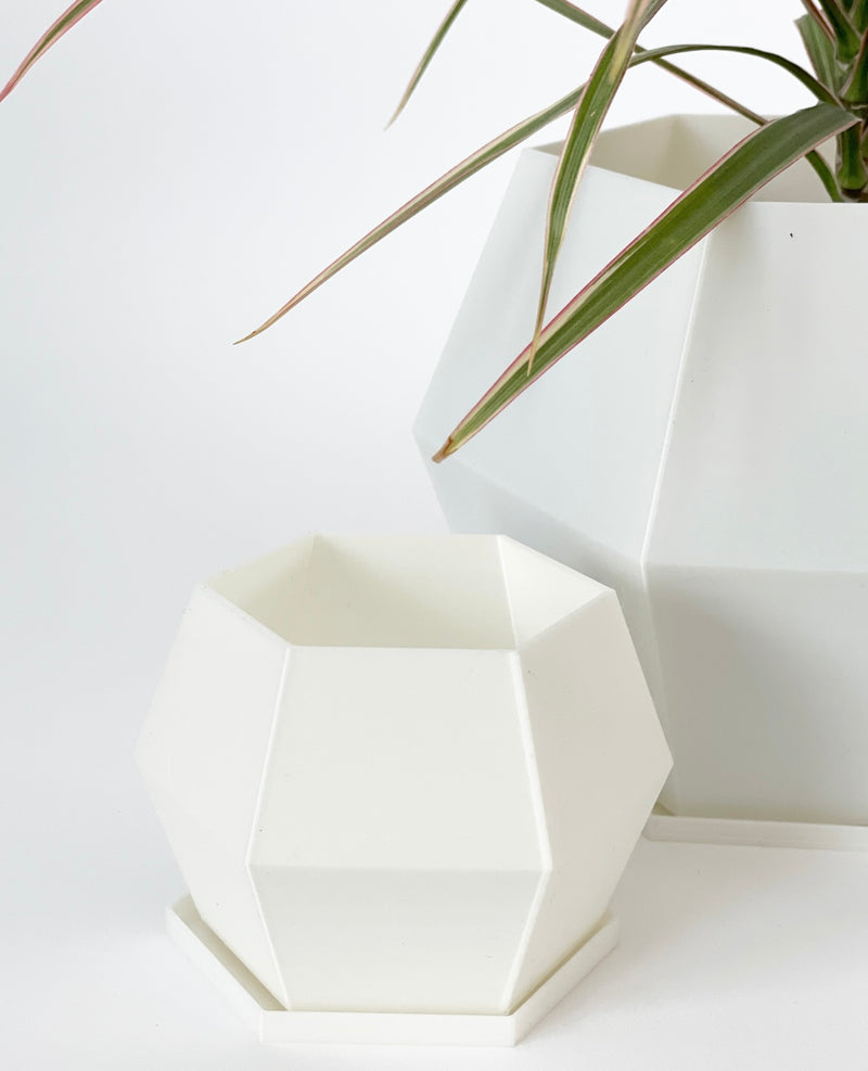Sijo Plant Pots -Pearl White