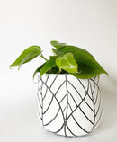 Embossed Leaf Pots