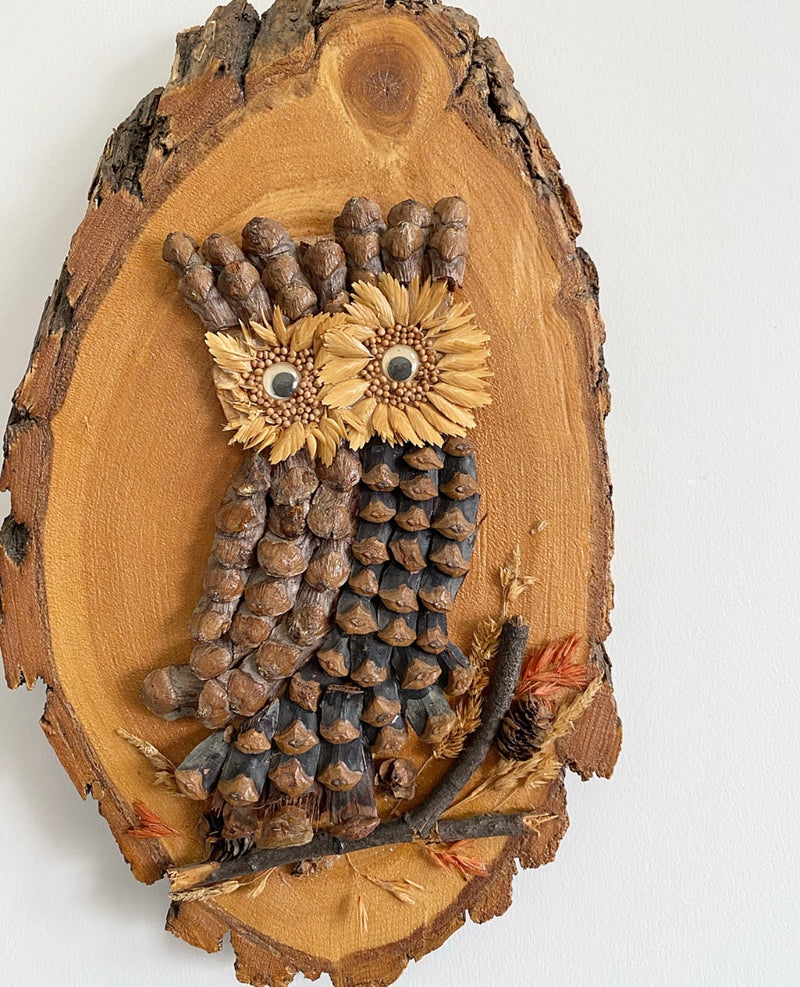 Owl Stump Wall Art