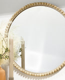 Hobnail Wooden Mirror