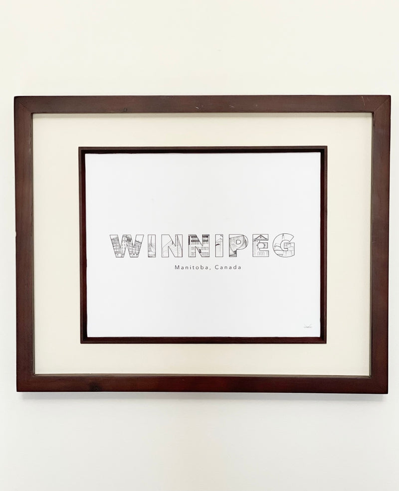 Winnipeg Landmarks Art Print