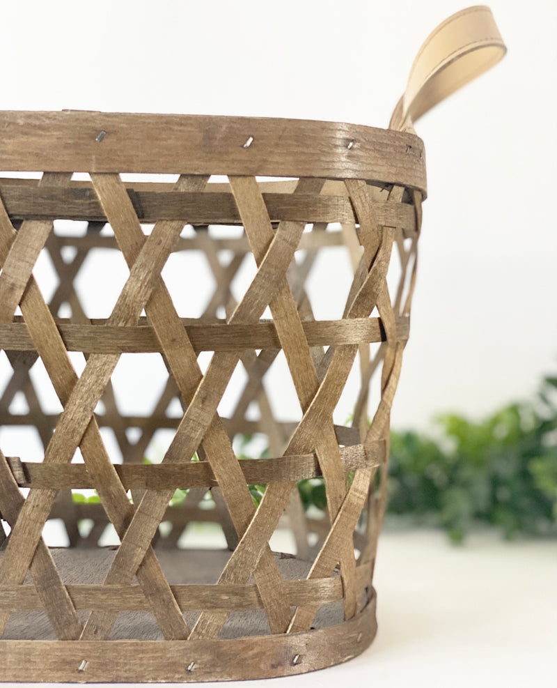 Woven Basket With Handles
