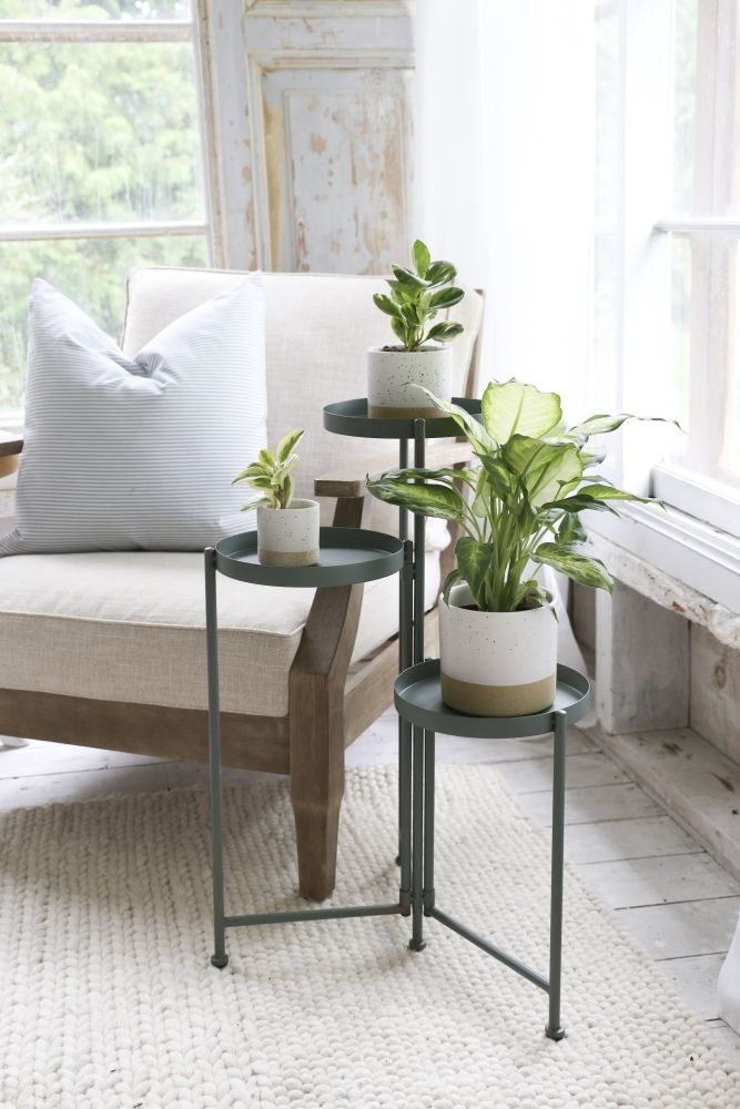 3 Tier Plant Stand -Green